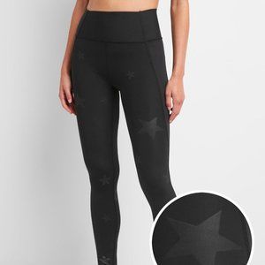 Gap GFast Compression Sculpt Capris Workout Exercise High Rise Leggings Stars